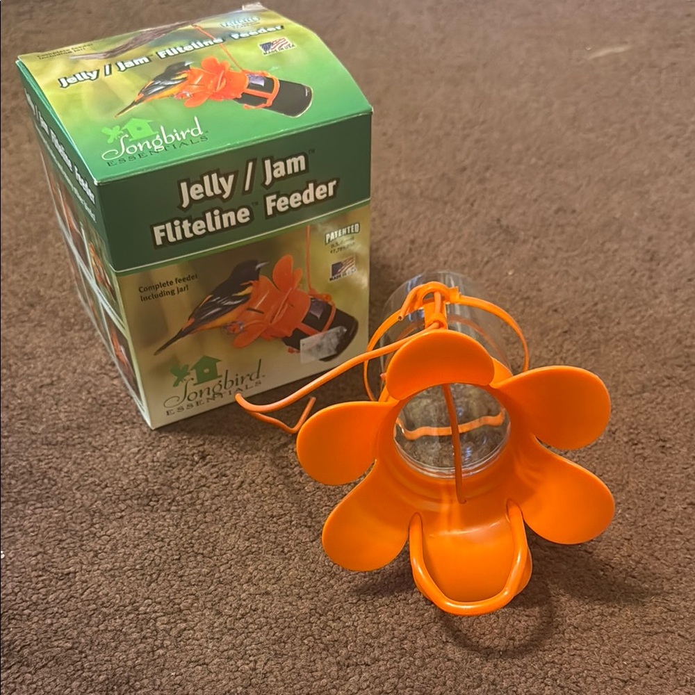 Orange Jelly/Jam Fliteline Feeder